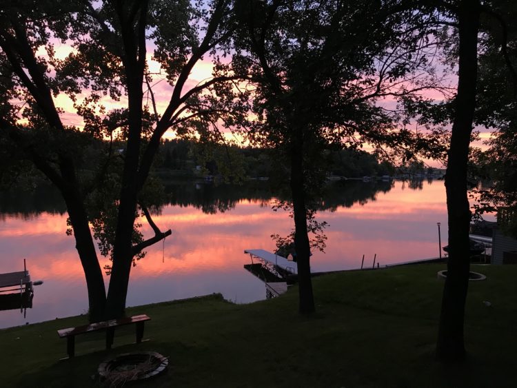 Sunset over Strawberry Lake SkySpy Photos, Images, Video